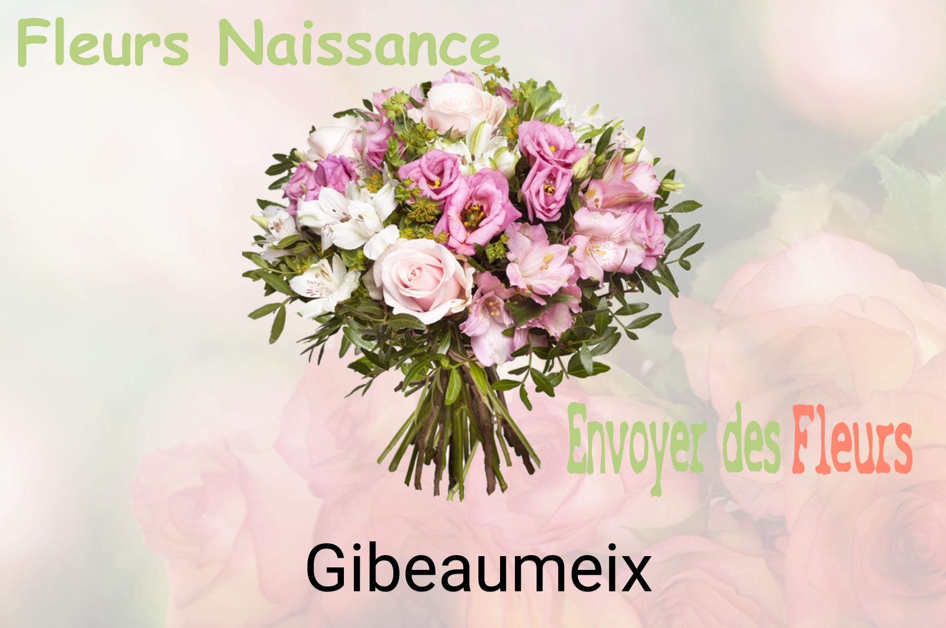 Bouquet de fleurs de naissance livré à Gibeaumeix